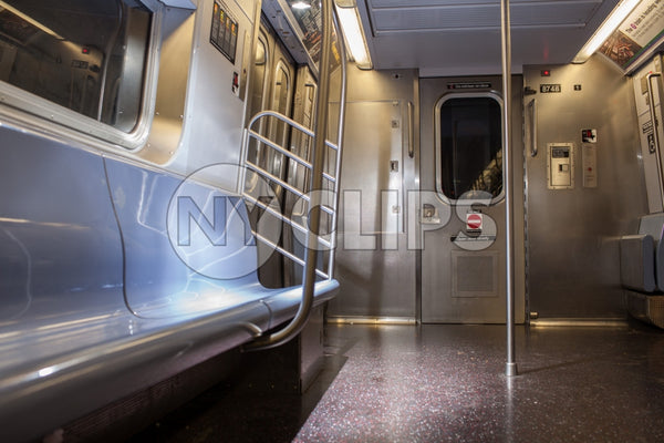 interior subway car - empty carriage