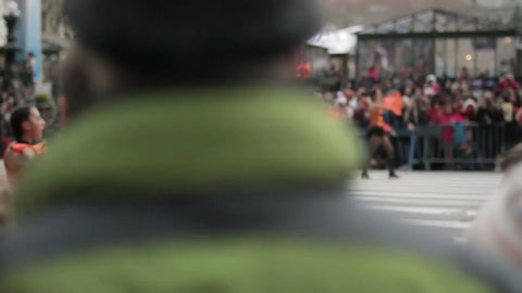 Marching Girls in Macy's Thanksgiving Day Parade