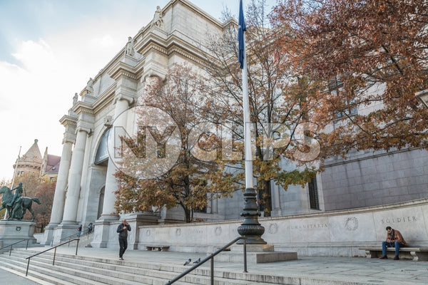 American Museum of Natural History entrance front stairs in Manhattan New York City NYC