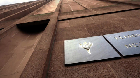 Bobst Library - NYU building - upward angle panning