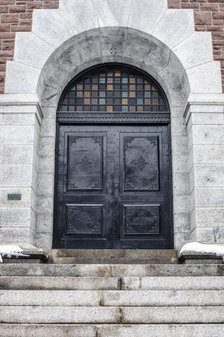 church steps and front doors