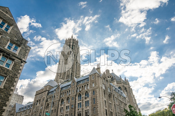 Cathedral of Saint John the Divine in Uptown Manhattan - Harlem church in HDR