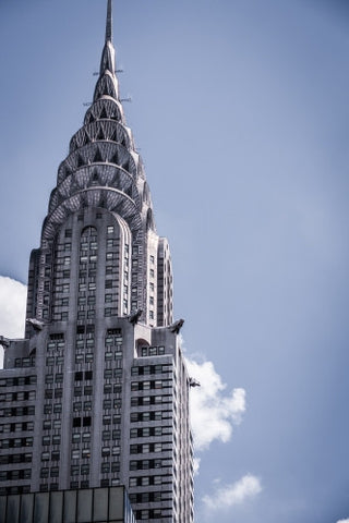 beautiful metal skyscraper - Chrysler Building famous Art Deco landmark office building in Manhattan NYC