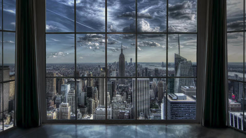 Manhattan timelapse New York City view from window NYC