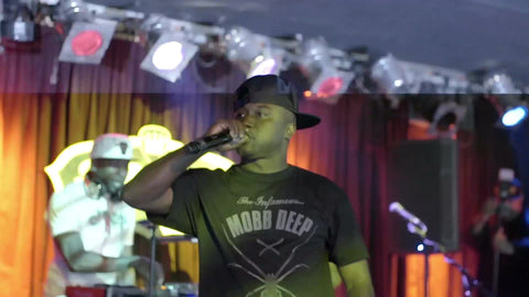 Havoc of Mobb Deep onstage rapping - Mobb Deep show at BB Kings