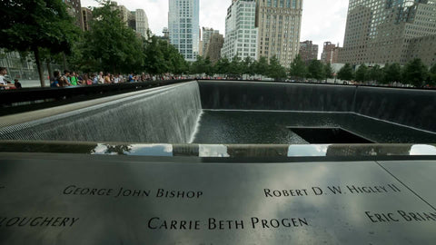 names of fallen at 911 Museum in Downtown Manhattan NYC