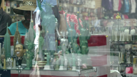 gift shop with novelty gifts and items for tourists - Statue of Liberty Empire State Building Obama bobblehead toys in New York City