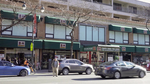 B&H Photo Superstore sign outside on 9th Ave in New York City