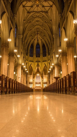 empty cathedral interior
