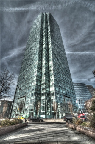 glass building in HDR