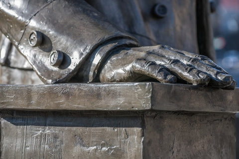 Frederick Douglass hand - historic statue in Harlem