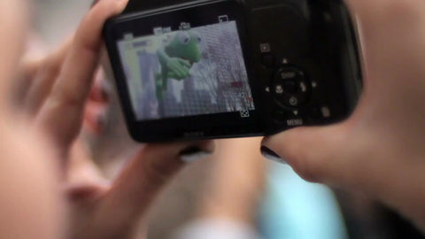 Kermit the Frog balloon in Thanksgiving Day Parade New York City NYC