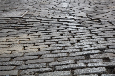 cobblestone street