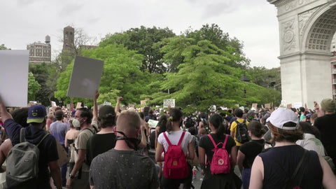 rally at Washington Square Park