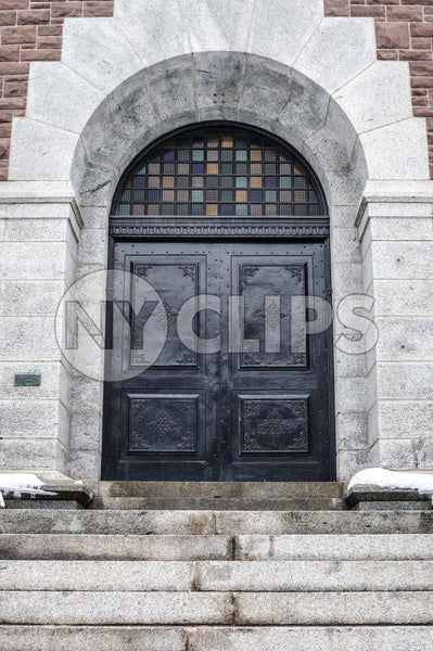 church steps and front doors