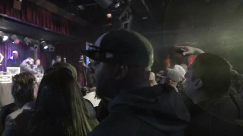 hip hop crowd cheering - standing in BB Kings concert - fans watching music show