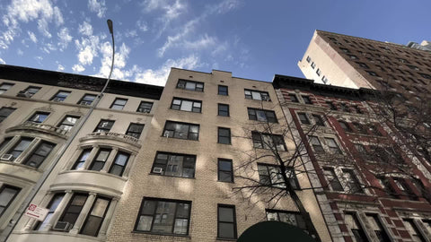 passing buildings architecture on Upper West Side of Manhattan New York City NYC