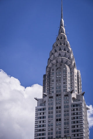 Chrysler Building in daytime - famous Midtown Manhattan skyscraper NYC