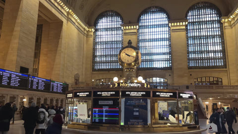 clock in Grand Central Station in New York City NYC