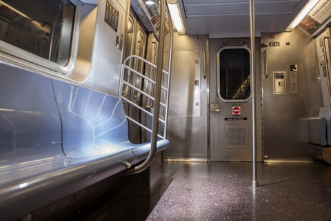 interior subway car - empty carriage