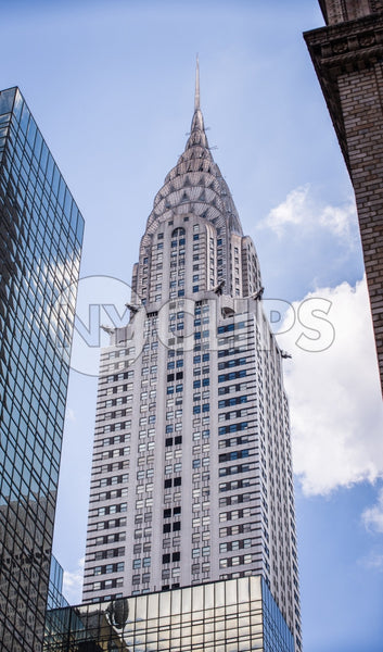 tall famous skyscraper in Manhattan - Chrysler Building in NYC