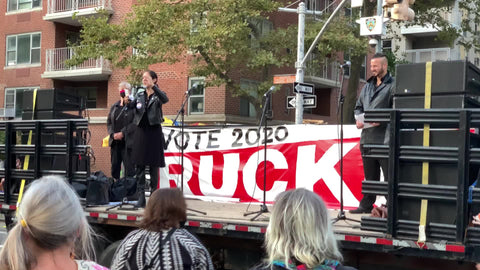 Elisa Crespos Trans Latina LGBTQ Bronx representative political campaign speech Washington Square Park
