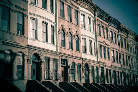 brownstones in Harlem, Uptown Manhattan NYC