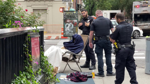 NYPD police officers aware they are being video recorded New York City NYC