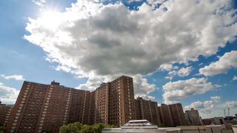 red brick building - 4K timelapse during the day in Manhattan