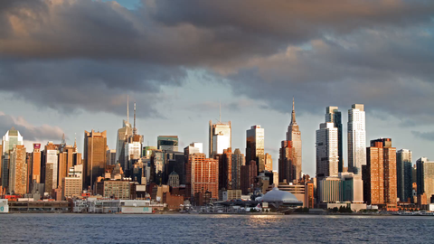 Midtown Manhattan 4K timelapse - beautiful day to night skyscrapers in NYC