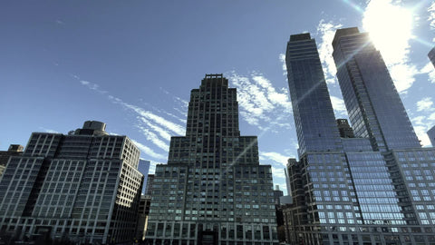 Riverside Boulevard skyscrapers developments buildings alongside West Side Highway Midtown and Upper West Side Manhattan New York City NYC