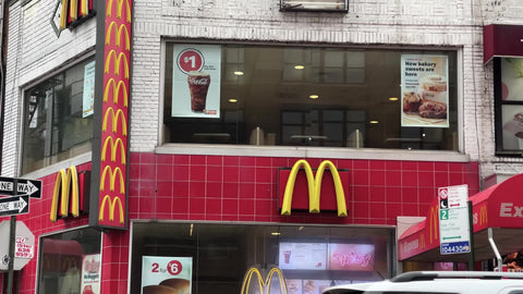 McDonalds Express during covid pandemic lockdown restrictions New York City NYC