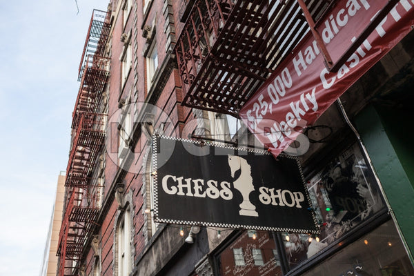 Chess Shop in Greenwich Village below Washington Square