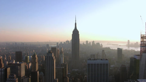 Empire State Building timelapse day to night Manhattan New York City
