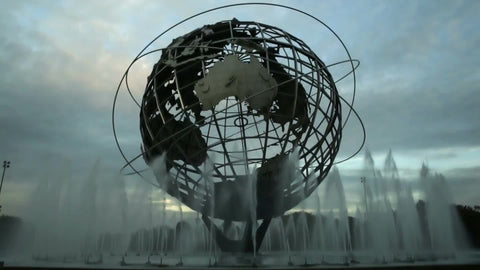 globe sculpture in Queens NYC