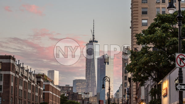 Freedom Tower at sunset